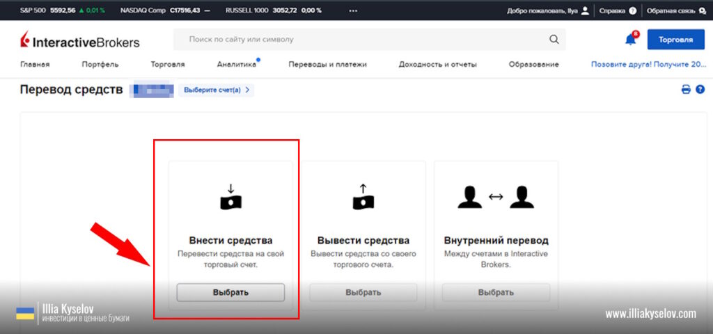 пополнение ibkr через transfergo